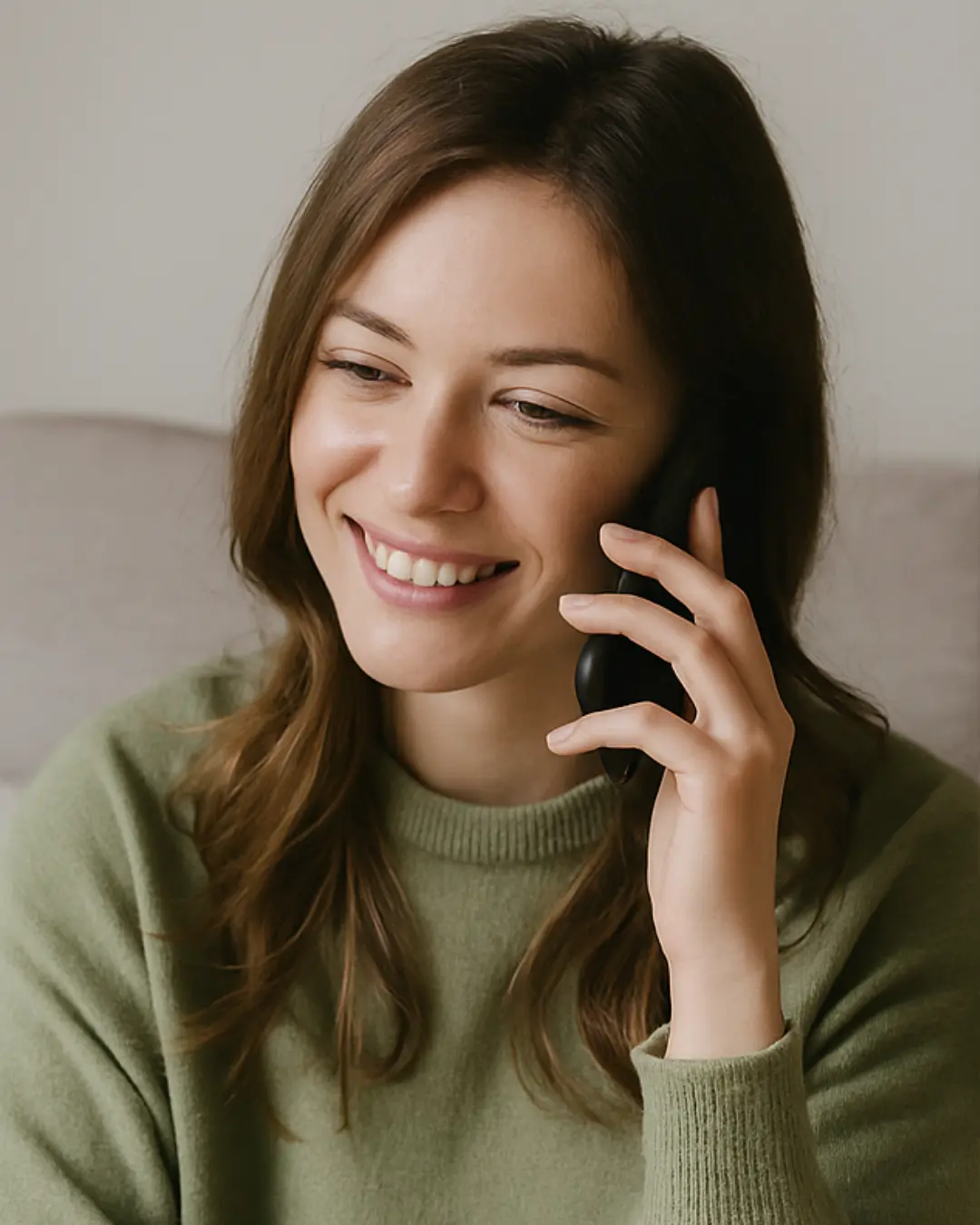 Woman on phone